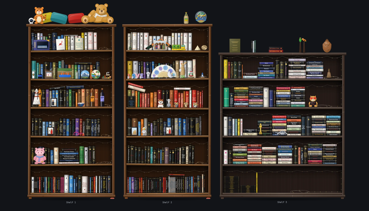 I Put My Bookshelves on the Internet